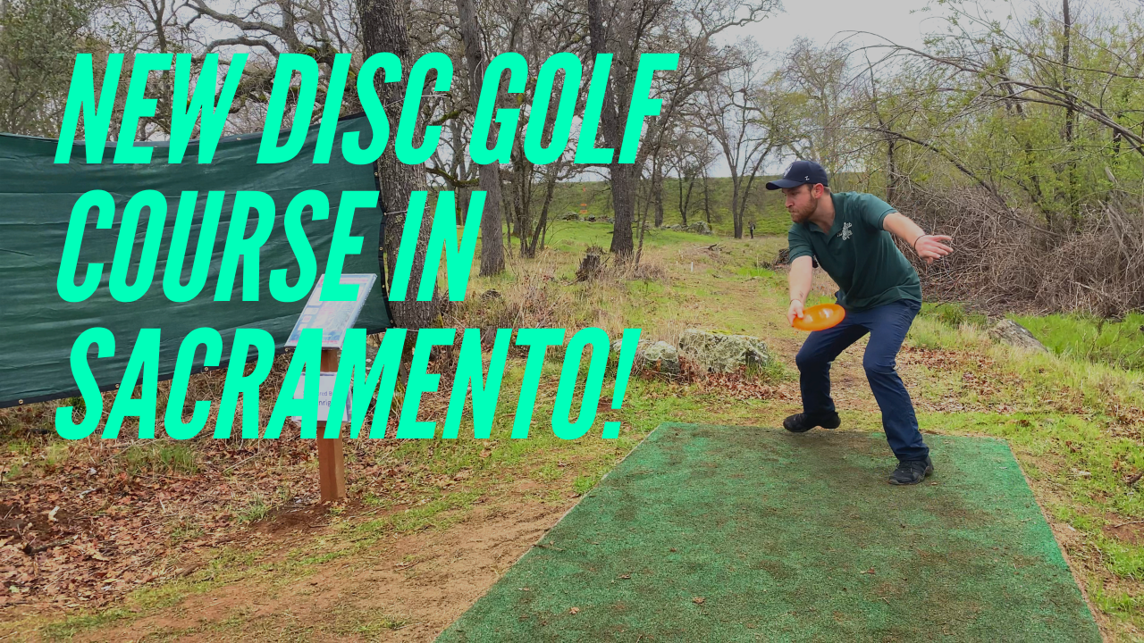 New disc golf course Cameron Park Lake vlog